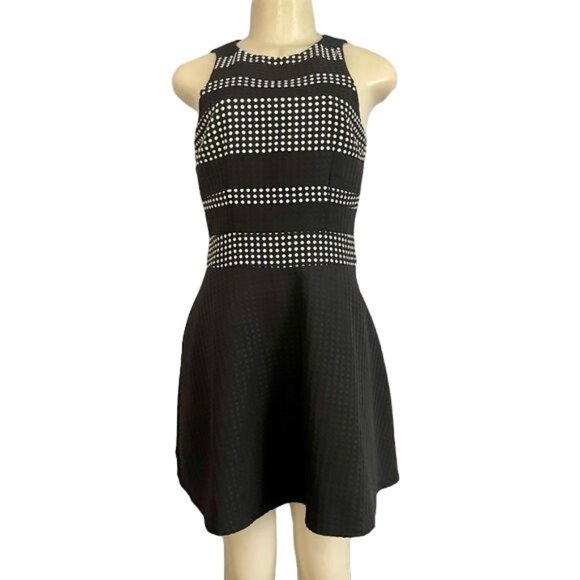 INA short party dress in black and white size S sleeveless night out Dress. - Picture 1 of 10
